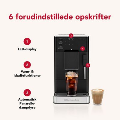 Kitchenaid Coffee machine 5KES8452EBM Mat sort Lifestyle