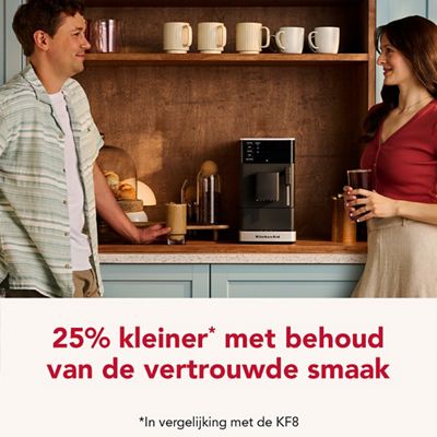 Kitchenaid Coffee machine 5KES8452EBM Matzwart Lifestyle