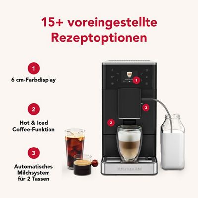 Kitchenaid Coffee machine 5KES8453EBM Matt schwarz Lifestyle