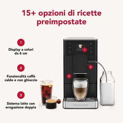 Kitchenaid Coffee machine 5KES8453EBM Nero Opaco Lifestyle