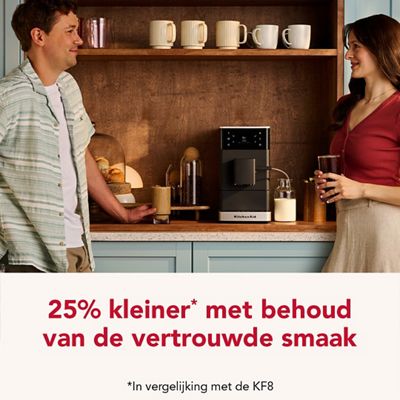 Kitchenaid Coffee machine 5KES8453EBM Matzwart Lifestyle