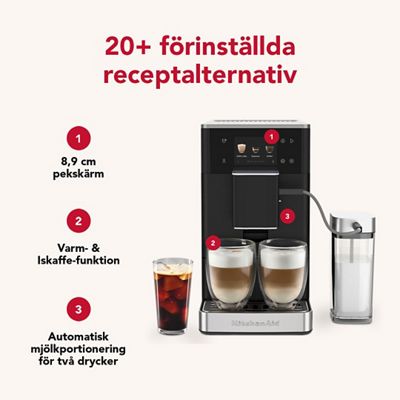 Kitchenaid Coffee machine 5KES8454EBM Mattsvart Lifestyle