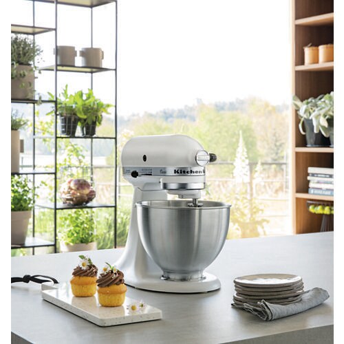 Kitchenaid Food processor 5K45SSBFW Matte White Lifestyle