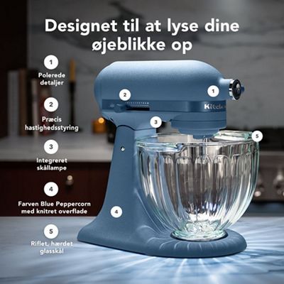 Kitchenaid Food processor 5KSM50GSVEBP Blue Peppercorn Lifestyle