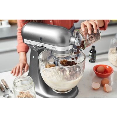 Kitchenaid Food processor 5KSM185PSEMS Plata medallón Lifestyle