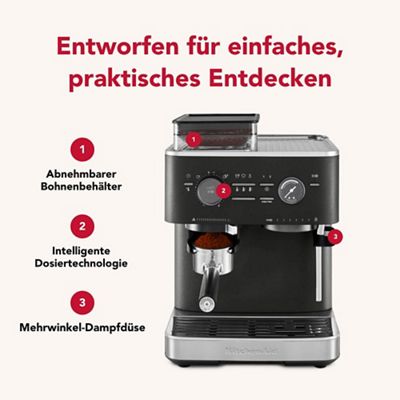 Kitchenaid Coffee machine 5KES6551EBK Gusseisen Schwarz Lifestyle