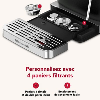 Kitchenaid Coffee machine 5KES6551EBK Truffe noire Lifestyle