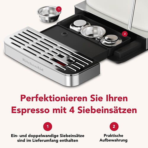 Kitchenaid Coffee machine 5KES6551EPL Porcelain White Lifestyle