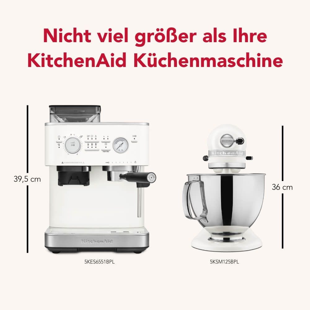Kitchenaid Coffee machine 5KES6551EPL Porcelain White Lifestyle