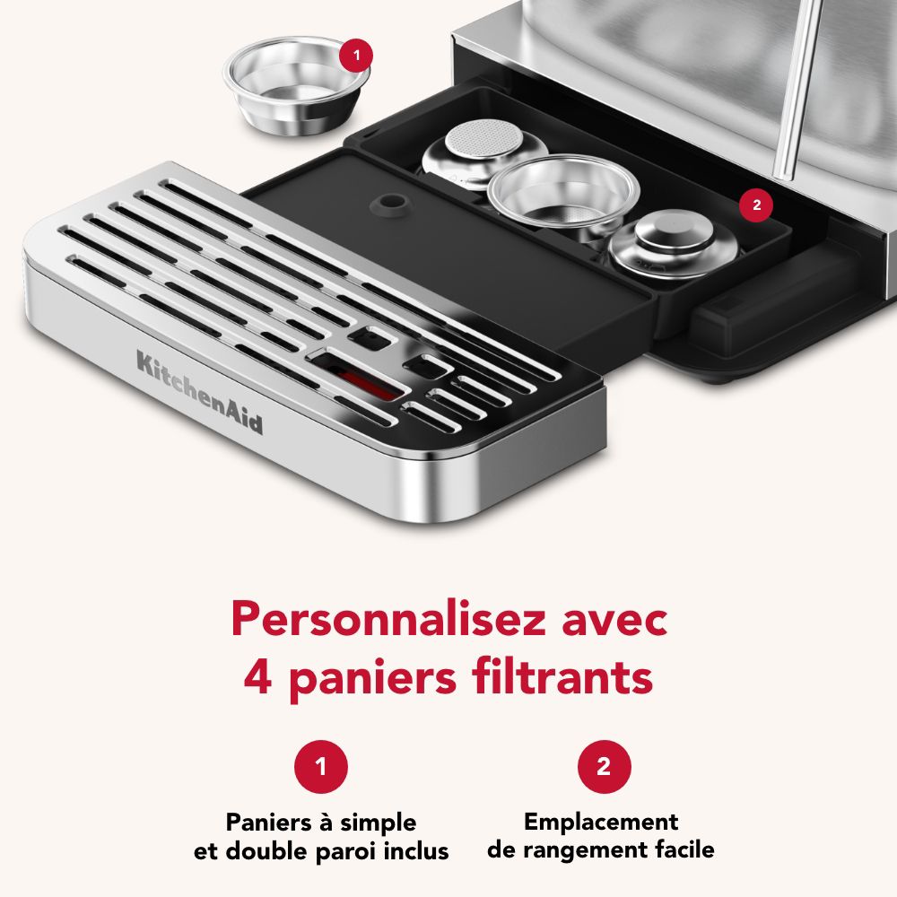 Kitchenaid Coffee machine 5KES6551ESX Acier  Lifestyle