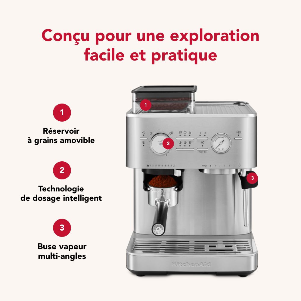 Kitchenaid Coffee machine 5KES6551ESX Acier  Lifestyle