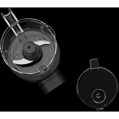 Kitchenaid Chopper 5KFCR531BM Negro mate Perspective Open
