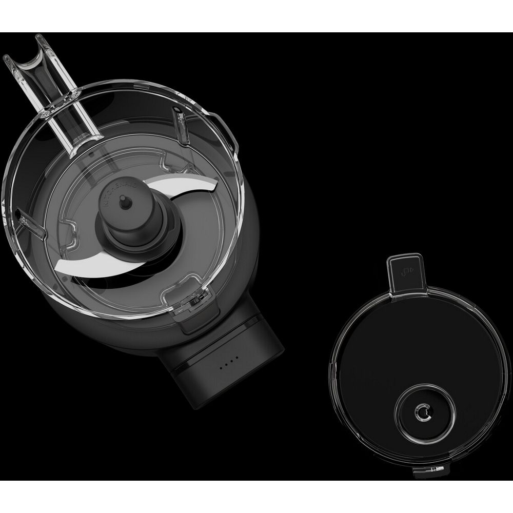 Kitchenaid Chopper 5KFCR531BM Matt schwarz Perspective Open