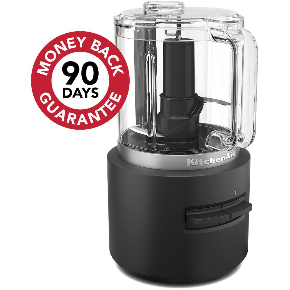 Kitchenaid Chopper 5KFCR531BM Matt schwarz Perspective
