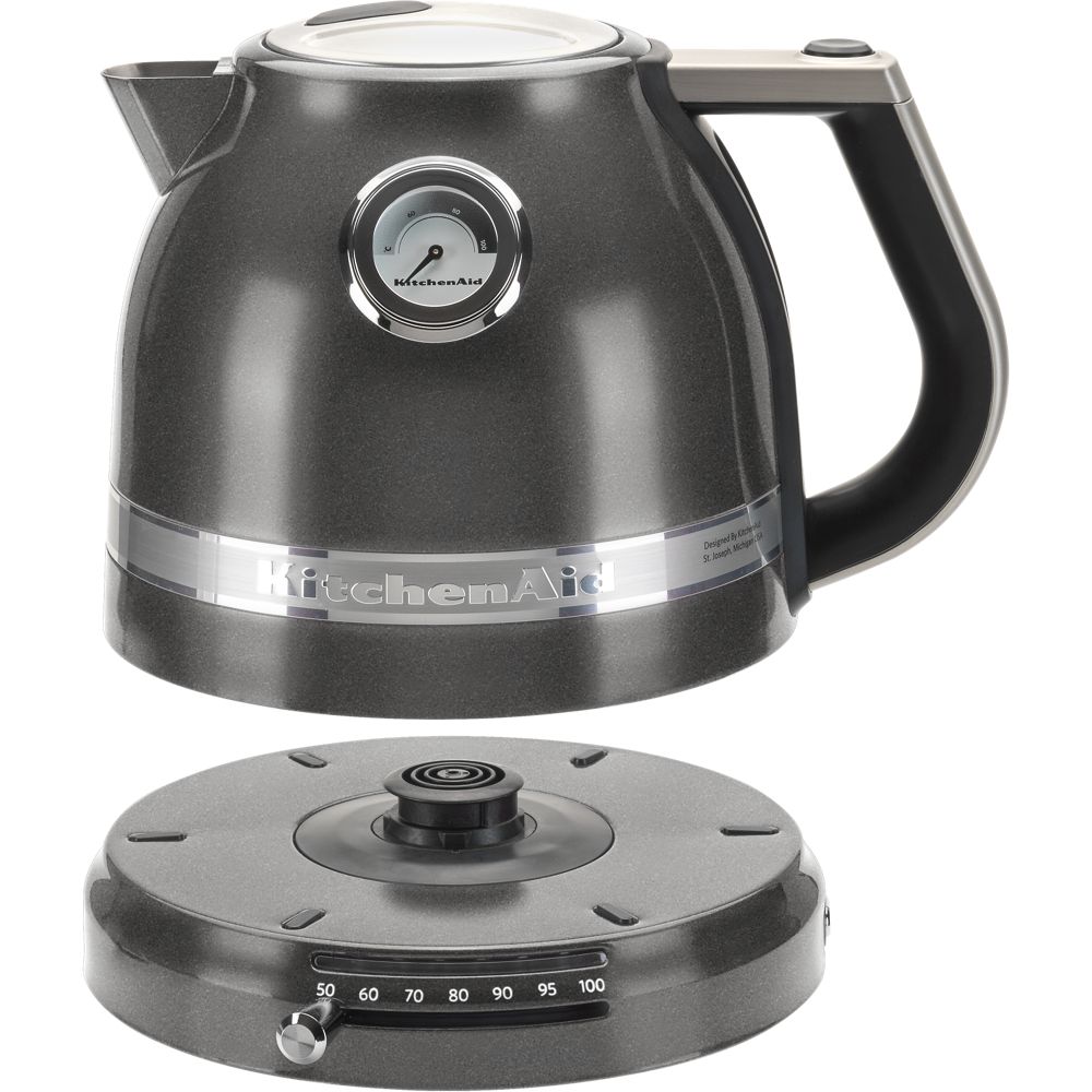 Kitchenaid Kettle 5KEK1522EMS Medalhão de prata Profile Open