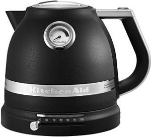 Hervidor de agua con ajuste de temperatura de 1,5 l Artisan 5KEK1522EBK Negro acero fundido