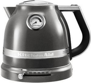 Hervidor de agua con ajuste de temperatura de 1,5 l Artisan 5KEK1522EMS Plata medallón