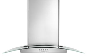 Unbranded 30" Modern Glass Wall Mount Range Hood
