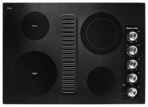 KitchenAid 30" Electric Downdraft Cooktop with 4 Elements