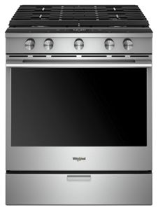 Whirlpool 5.8 cu. ft. Smart Slide-in Gas Range with EZ-2-Lift™ Hinged Cast-Iron Grates