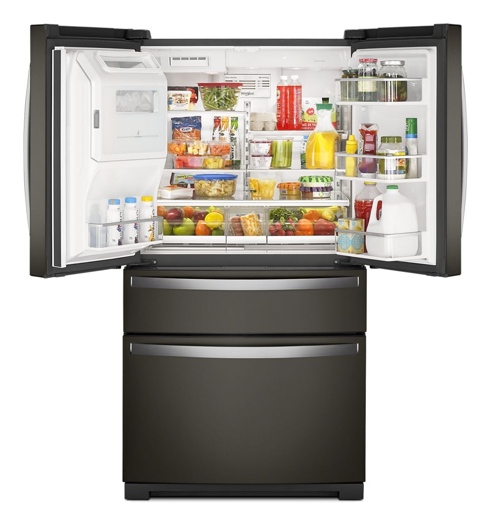 36-inch Wide 4-Door Refrigerator with Exterior Drawer - 26 cu. ft