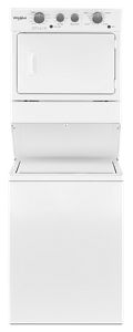 Whirlpool 3.5 cu.ft Long Vent Gas Stacked Laundry Center 9 Wash cycles and Wrinkle Shield™