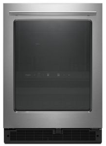Whirlpool 24-inch Wide Undercounter Beverage Center with Towel Bar Handle- 5.2 cu. ft.