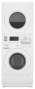 Whirlpool Commercial Gas Stack Washer/Dryer, Coin Equipped