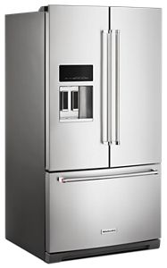 KitchenAid 26.8 Cu. Ft. Standard-Depth French Door Refrigerator with Exterior Ice and Water Dispenser