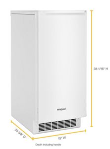 Whirlpool 15-inch Icemaker with Clear Ice Technology