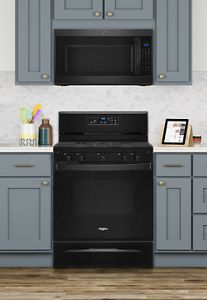 5.0 cu. ft. Whirlpool® gas range with center oval burner