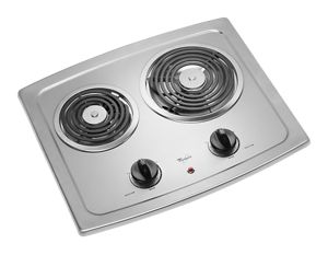 
21-inch Electric Cooktop with Stainless Steel Surface