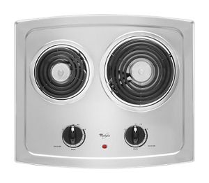 
21-inch Electric Cooktop with Stainless Steel Surface