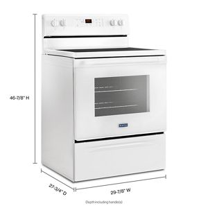 30-Inch Wide Electric Range With Shatter-Resistant Cooktop - 5.3 Cu. Ft.