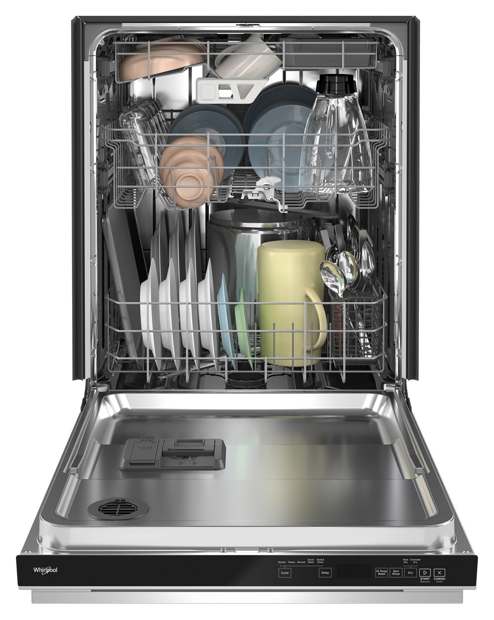 Fingerprint Resistant Quiet Dishwasher with 3rd Rack Large