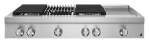 Jenn-Air NOIR™ 48" Gas Professional-Style Rangetop with Chrome-Infused Griddle and Grill