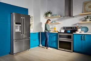 36- Inch Wide French Door Refrigerator with PowerCold® Feature - 25 Cu. Ft.