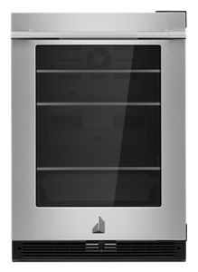 Jenn-Air RISE™ 24"  Under Counter Glass Door Refrigerator, Right Swing