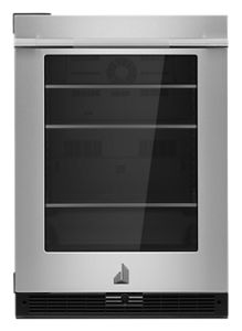 Jenn-Air RISE™ 24"  Under Counter Glass Door Refrigerator, Left Swing