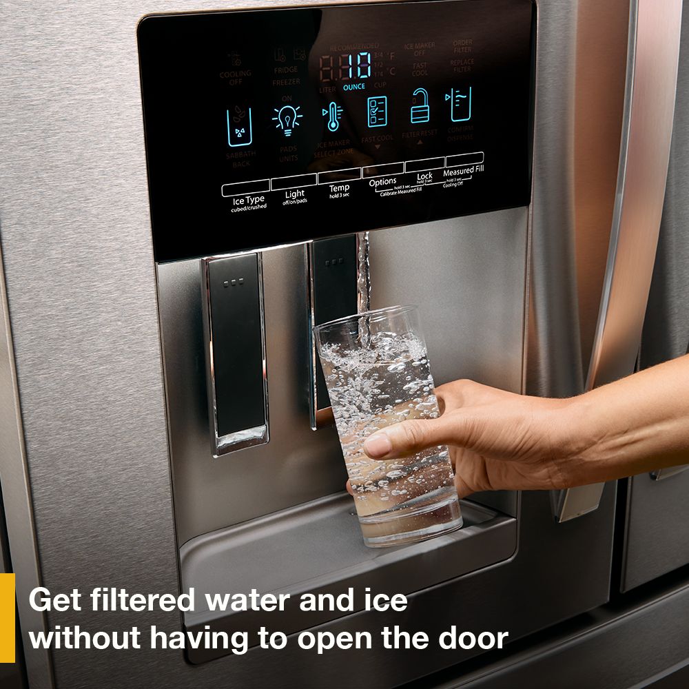 36-Inch Wide French Door Bottom Mount Refrigerator - 25 cu. ft