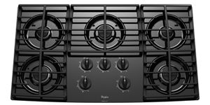 Gold® 36inch Gas Cooktop with Five Burners and Tempered Glass Surface