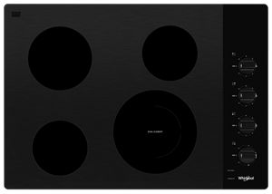 Karinear 24 Inch 4 Burners Built-in Electric Ceramic Cooktop-Knob Control