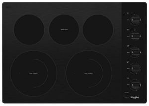 Whirlpool 21 in. 2-Burner Electric Cooktop with Power Burner - Stainless  Steel