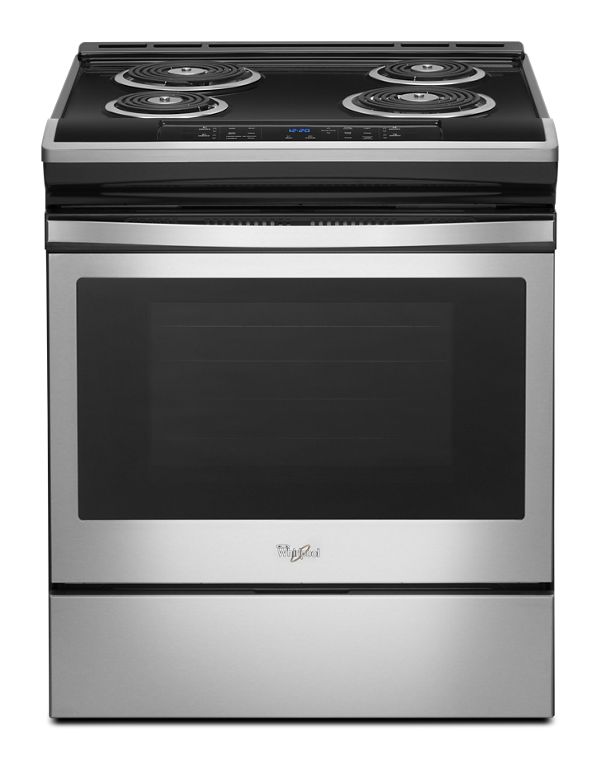Black On Stainless 4 8 Cu Ft Guided Electric Front Control Coil