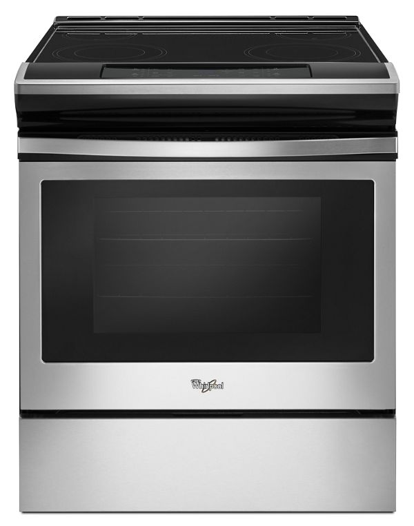 Black Stainless 4 8 Cu Ft Guided Electric Front Control Range