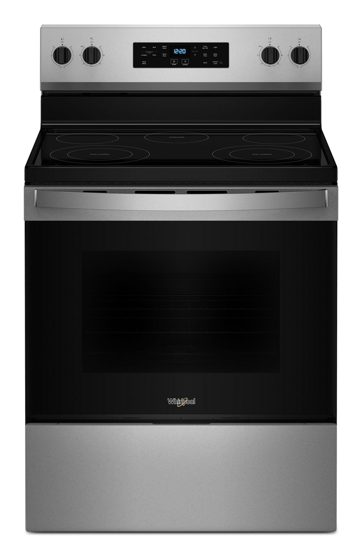 30-inch Electric Range with No Preheat Mode and Steam Clean