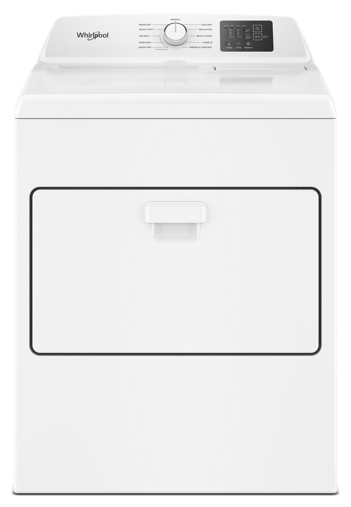 7.0 cu. ft. Electric Dryer with Adaptive Dry and Wrinkle Shield™ option - Vented Top Load Matching