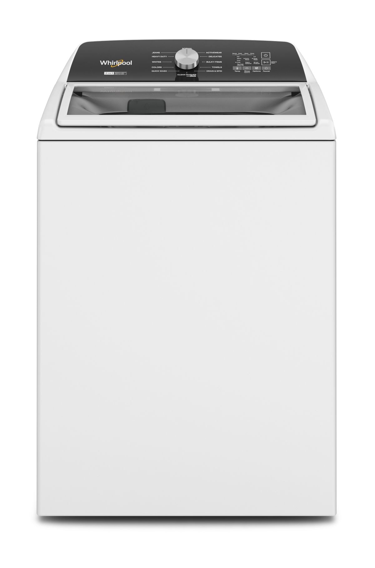 4.7-4.8 Cu. Ft. Top Load Washer with 2 in 1 Removable Agitator