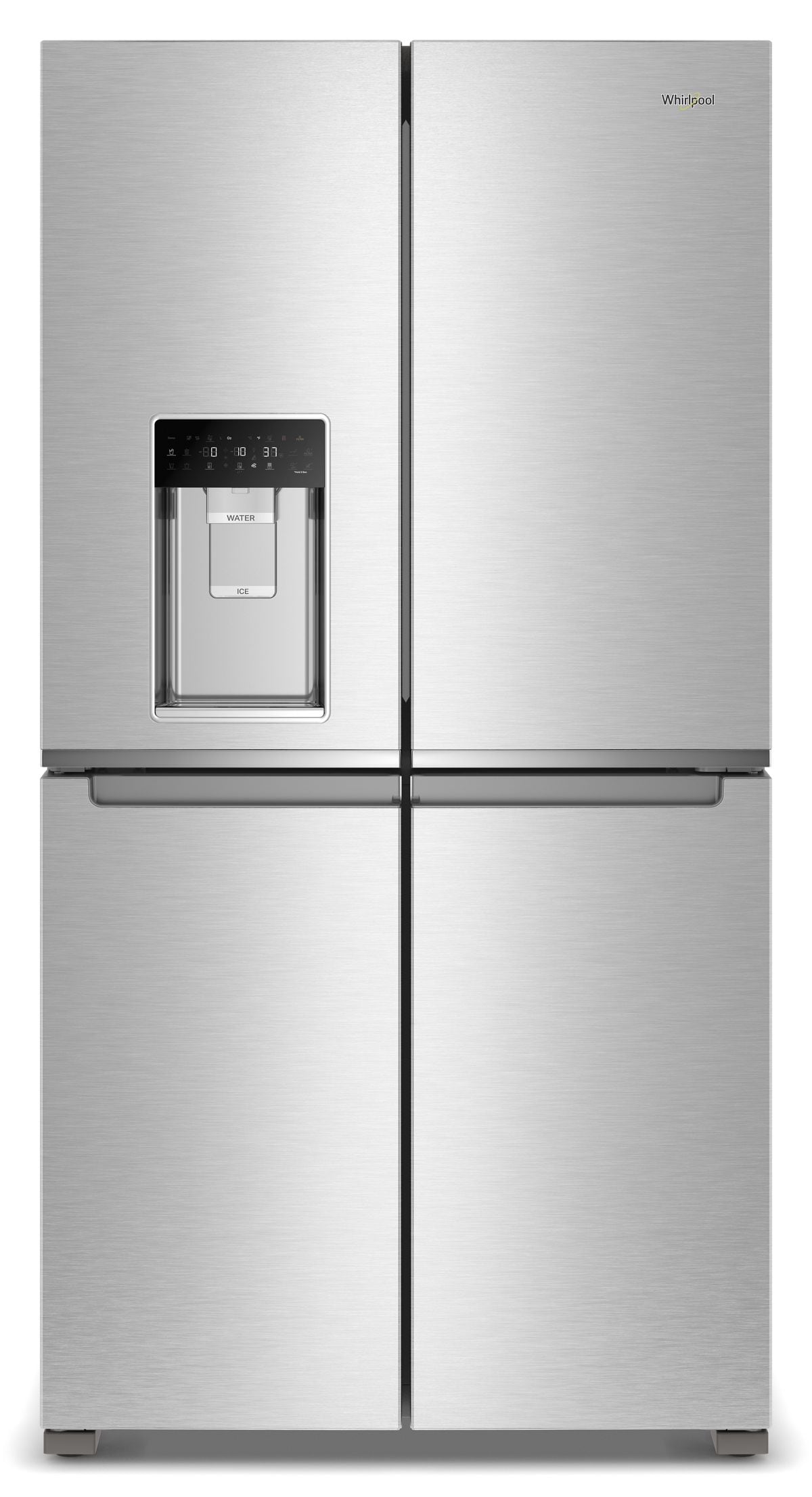 36-Inch Counter Depth 4 Door Refrigerator with Ice Maker in Door