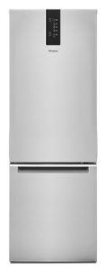 Fingerprint Resistant Stainless Finish 24 Inch Wide Bottom Freezer Refrigerator 12 7 Cu Ft Wrb543cmjz Whirlpool
